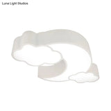 Cloudy Acrylic Flush Mount Ceiling Light For Classroom Or Child’s Bedroom