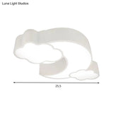 Cloudy Acrylic Flush Mount Ceiling Light For Classroom Or Child’s Bedroom