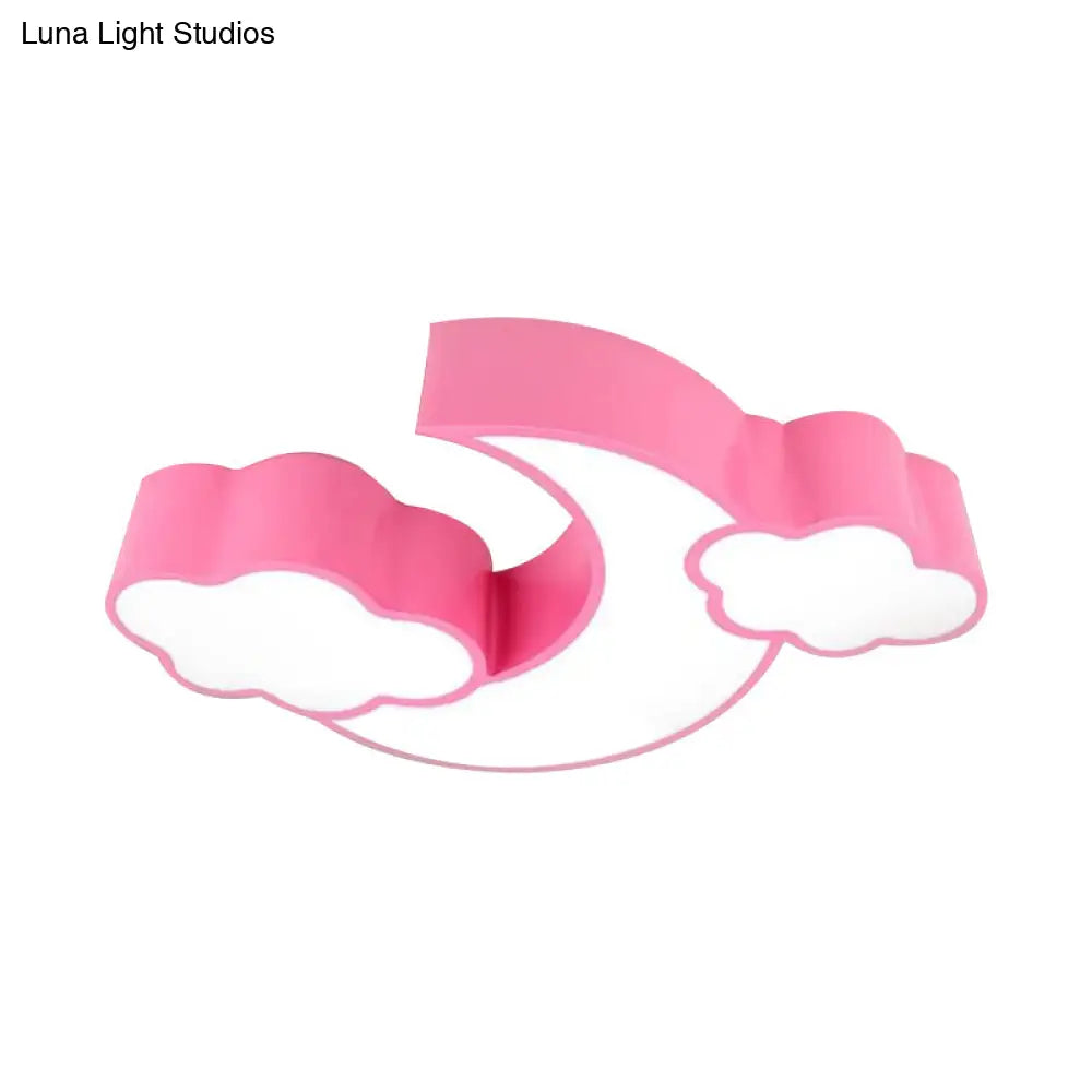 Cloudy Acrylic Flush Mount Ceiling Light For Classroom Or Child’s Bedroom
