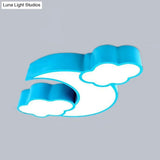 Cloudy Acrylic Flush Mount Ceiling Light For Classroom Or Child’s Bedroom