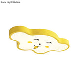Cloudy Kid Bedroom Ceiling Light - Acrylic Cartoon Flush Mount -  Luna Light Studios