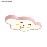 Cloudy Kid Bedroom Ceiling Light - Acrylic Cartoon Flush Mount