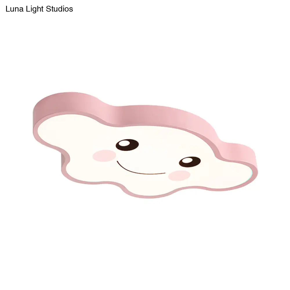 Cloudy Kid Bedroom Ceiling Light - Acrylic Cartoon Flush Mount