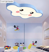 Cloudy Kid Bedroom Ceiling Light - Acrylic Cartoon Flush Mount