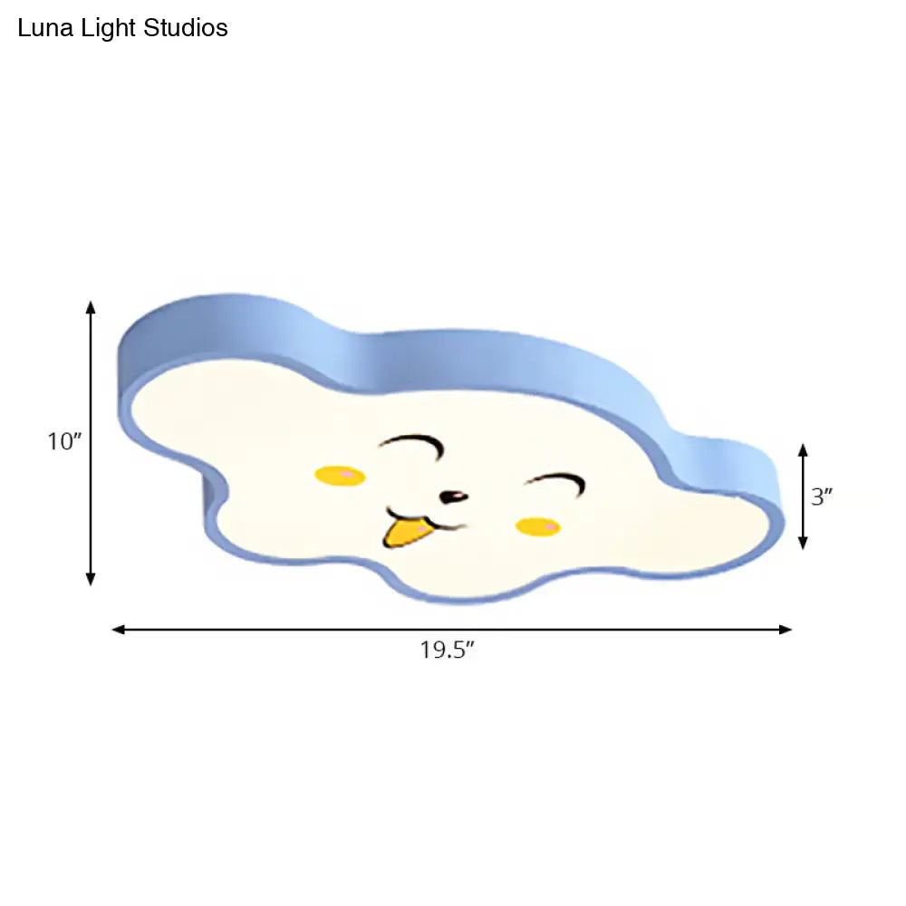 Cloudy Kid Bedroom Ceiling Light - Acrylic Cartoon Flush Mount