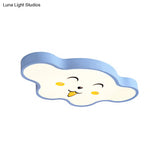 Cloudy Kid Bedroom Ceiling Light - Acrylic Cartoon Flush Mount -  Luna Light Studios