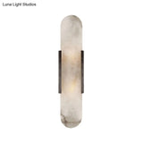 Colonial Gold/Black Marble Wall Sconce Lighting For Dining Room - 2 Bulbs Bar Flush Mount