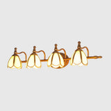 Colonial Style Vanity Lights With Metal Arms For Bathroom Mirrors 4 / Gold