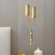 Colonial Tubular Metal Wall Sconce - Black/White 2-Light Indoor Lamp White