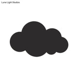Colorful Cartoon Led Cloud Wall Sconce With Metallic Shade - Pink Yellow Blue