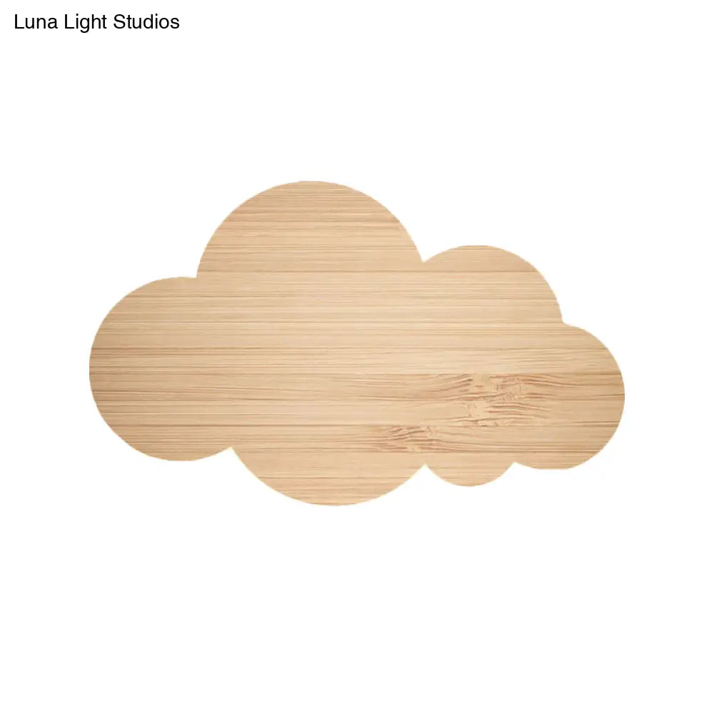 Colorful Cartoon Led Cloud Wall Sconce With Metallic Shade - Pink Yellow Blue