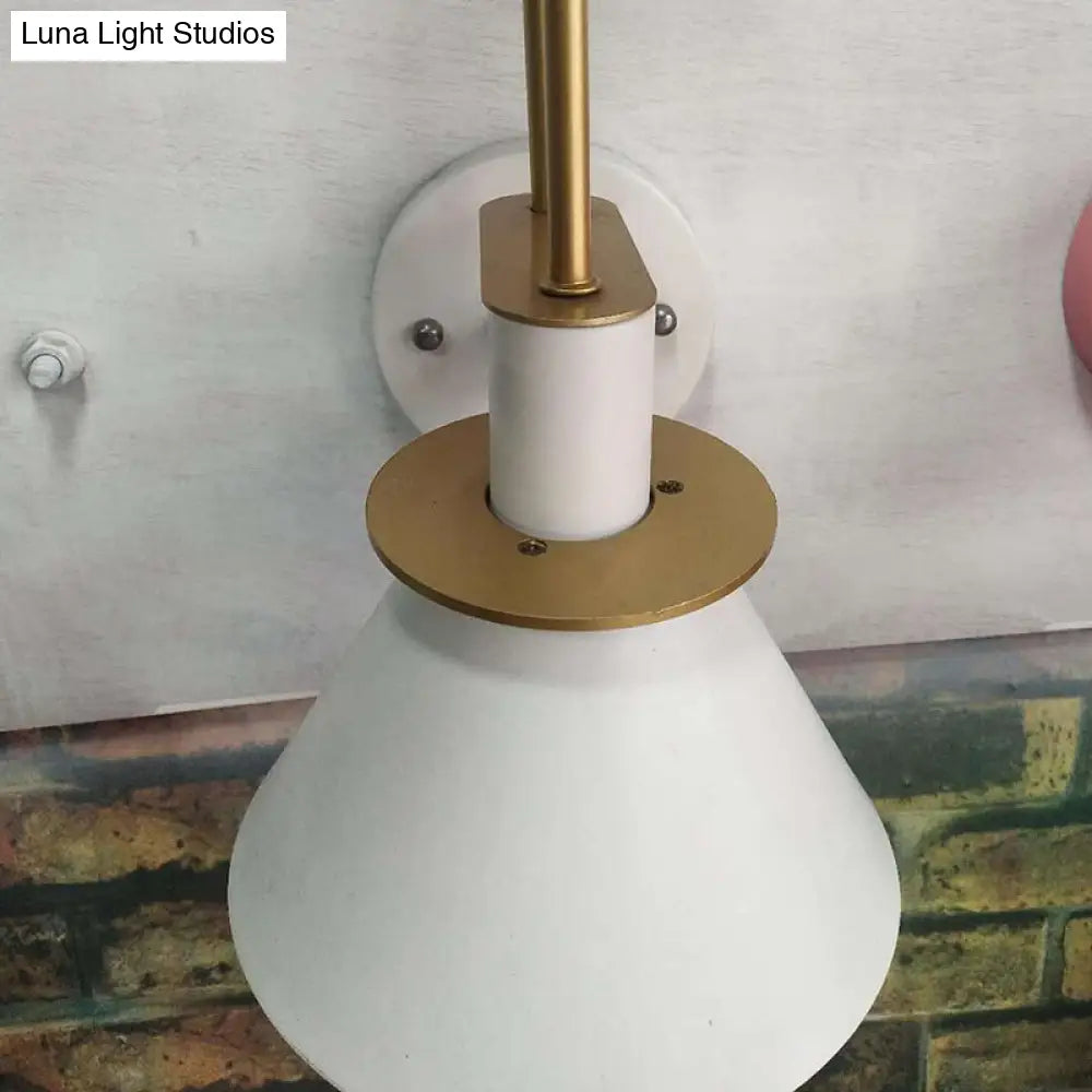 Colorful Macaroon Style Wall Mount Sconce Light For Hotel Bedrooms