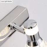 Conic Sconce Light - Contemporary Style Aluminum Vanity Lighting With 2/3/4 Warm/White Lights For