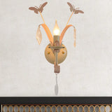 Conical Wall Lamp - Modern Metal And Crystal Sconce Lighting In White Finish / Shadeless