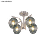 Contemporary 4 - Head Bud Shade Ceiling Light - Perfect For Dining Room Or Bedroom