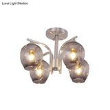 Contemporary 4 - Head Bud Shade Ceiling Light - Perfect For Dining Room Or Bedroom