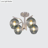 Contemporary 4 - Head Bud Shade Ceiling Light - Perfect For Dining Room Or Bedroom
