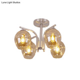 Contemporary 4 - Head Bud Shade Ceiling Light - Perfect For Dining Room Or Bedroom