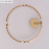 Contemporary Acrylic Ceiling Mount Chandelier - Sphere Semi Flush Lights For Living Room