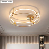 Contemporary Acrylic Ceiling Mount Chandelier - Sphere Semi Flush Lights For Living Room