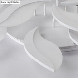 Contemporary Acrylic Flower Flush Mount Light: Led Ceiling Lighting Fixture With 3/5/9 Lights In