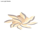 Contemporary Acrylic Flower Flush Mount Light: Led Ceiling Lighting Fixture With 3/5/9 Lights In