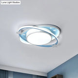 Contemporary Acrylic Flush Mount Ceiling Light For Bedroom - Planet