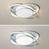 Contemporary Acrylic Flush Mount Ceiling Light For Bedroom - Planet