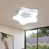 Contemporary Acrylic Led Ceiling Spotlight In White/Grey For Starry Bedroom White