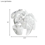 Contemporary Acrylic Single Head Wall Mount Sconce Light Fixture For Restaurants - Clear