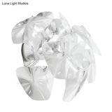Contemporary Acrylic Single Head Wall Mount Sconce Light Fixture For Restaurants - Clear