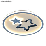 Contemporary Acrylic Star Flush Ceiling Light For Bedrooms