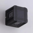 Contemporary Aluminum Cubic Wall Light - Stylish Led Sconce With Black Frame White/Warm Lighting /