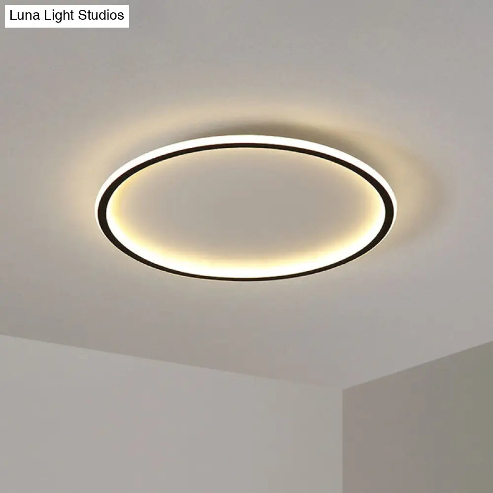 Contemporary Aluminum Flushmount Lights - Stylish Ceiling Fixture For Living Room