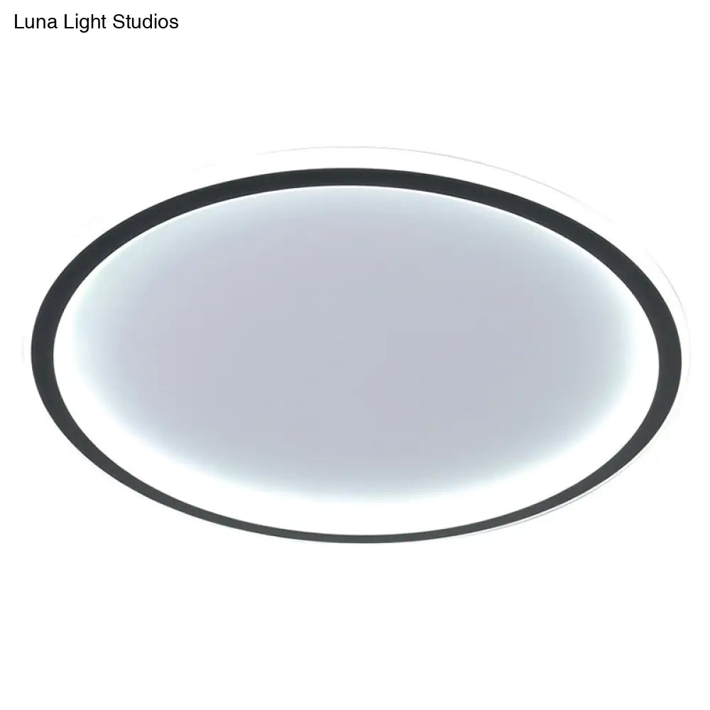 Contemporary Aluminum Flushmount Lights - Stylish Ceiling Fixture For Living Room