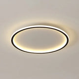 Contemporary Aluminum Flushmount Lights - Stylish Ceiling Fixture For Living Room Black / 19.5