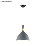Contemporary Aluminum Funnel Suspension Pendant Lamp - Fits Study Room Or Cafe 6.5/10 Inch Wide 1