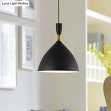 Contemporary Aluminum Funnel Suspension Pendant Lamp - Fits Study Room Or Cafe 6.5/10 Inch Wide 1