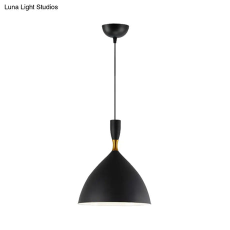 Contemporary Aluminum Funnel Suspension Pendant Lamp - Fits Study Room Or Cafe 6.5/10 Inch Wide 1