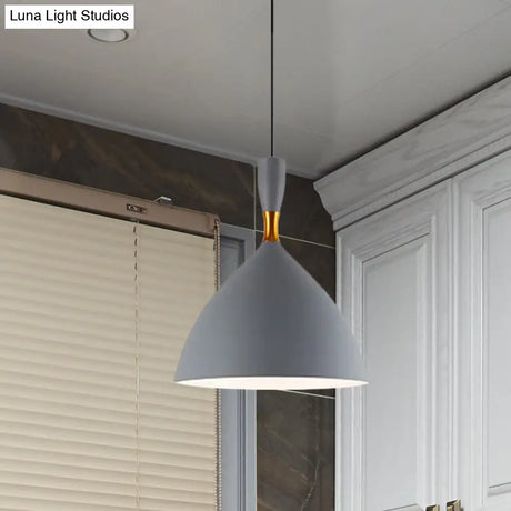 Contemporary Aluminum Funnel Suspension Pendant Lamp - Fits Study Room Or Cafe 6.5/10 Inch Wide 1
