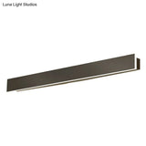 Contemporary Aluminum Linear Led Wall Sconce For Living Room