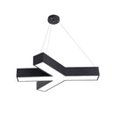 Contemporary Black Branch Led Pendant Lighting For Gyms - Commercial Grade Acrylic / B