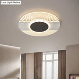 Contemporary Black Led Ceiling Flush Mount Light For Bedroom - Warm/White 9/12/18 Wide / 9 White
