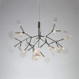 Contemporary Black/Rose Gold Branching Ceiling Fixture With Acrylic Chandelier (30/45 Lights) 30 /