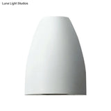 Contemporary Bullet Wall Sconce - Led Up And Downlight For Stairway Modern Metallic Finish In