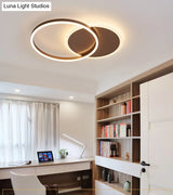 Contemporary Circle Flush Mount Ceiling Light For Living Room