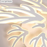 Contemporary Coral Flush Ceiling Light: Acrylic Flushmount With Led Lights In Warm/White/Natural