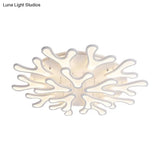 Contemporary Coral Led Flush Mount Ceiling Light - Acrylic 4/6/12 - Light Bedroom Lighting Fixture