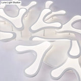 Contemporary Coral Led Flush Mount Ceiling Light - Acrylic 4/6/12 - Light Bedroom Lighting Fixture