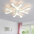Contemporary Coral Led Flush Mount Ceiling Light - Acrylic 4/6/12 - Light Bedroom Lighting Fixture